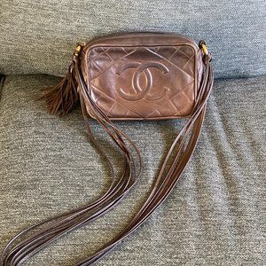 CHANEL Vintage Quilted CC Camera Bag